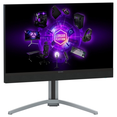 Lorgar 27MP1, UHD MiniLED Gaming Monitor Pro, 27'' (3840*2160) fast IPS flat monitor, black/milky grey