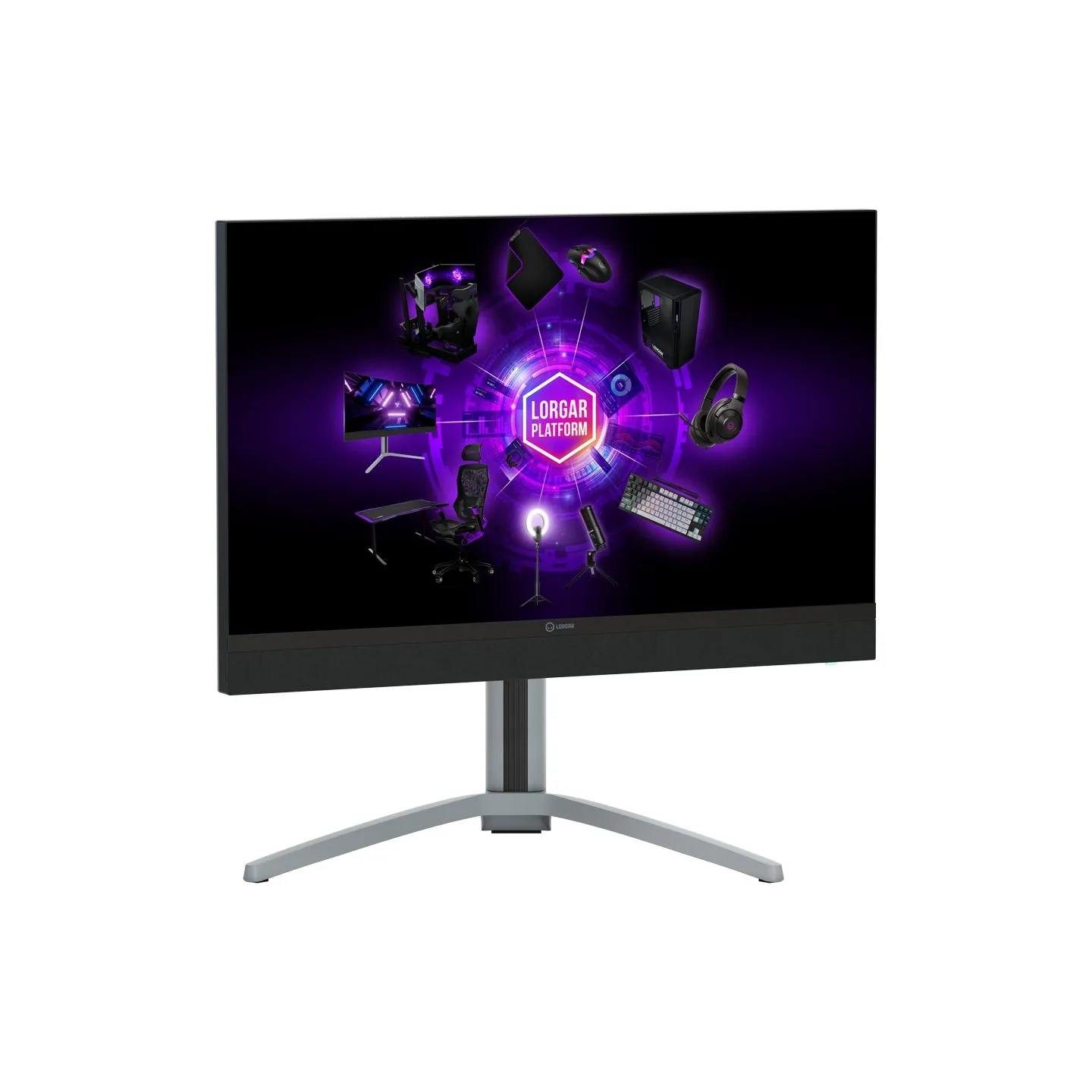 Lorgar 27MP1, UHD MiniLED Gaming Monitor Pro, 27'' (3840*2160) fast IPS flat monitor, black/milky grey