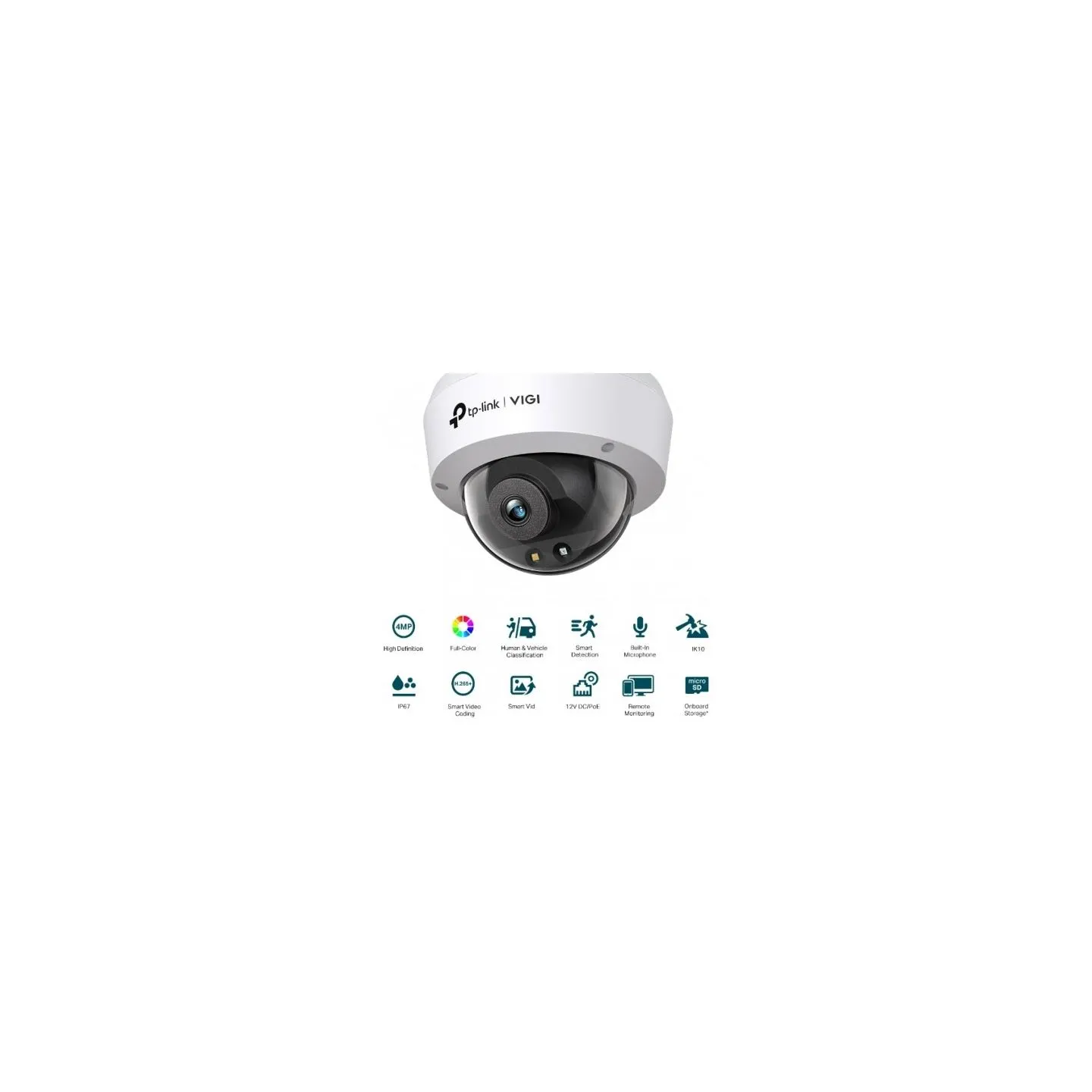 Tp-Link Network Camera VIGI C240(4mm) 4MP Dome