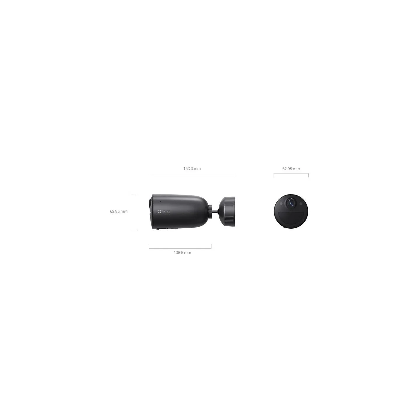 Ezviz | Camera with battery and solar panel | CS-EB3 4G | Bullet | 3 MP | 2.8mm | IP65 | H.264/H.265 | Micro SD, Max. 512 GB
