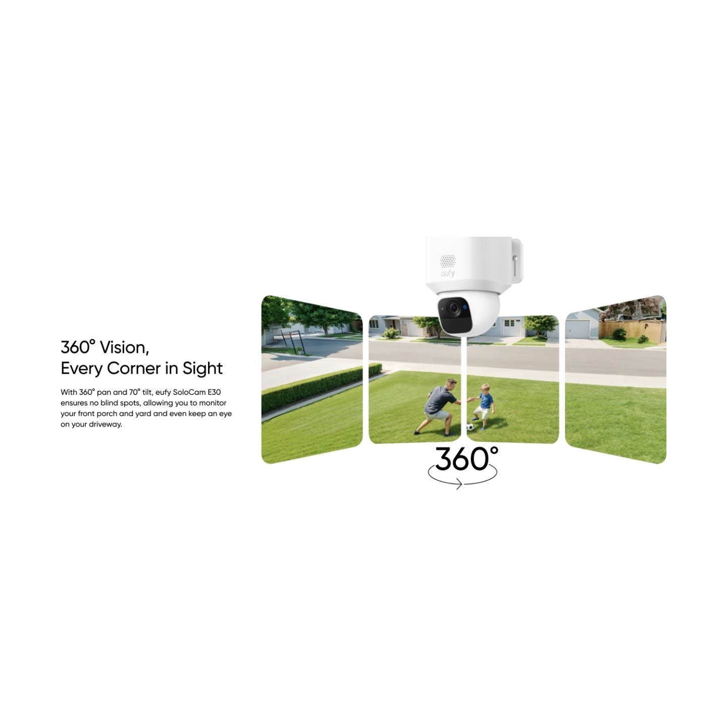 Anker Eufy | Security Camera with Solar Panel | SoloCam E30 | F/1.6 | IP65 | Micro SD, Max. 128GB
