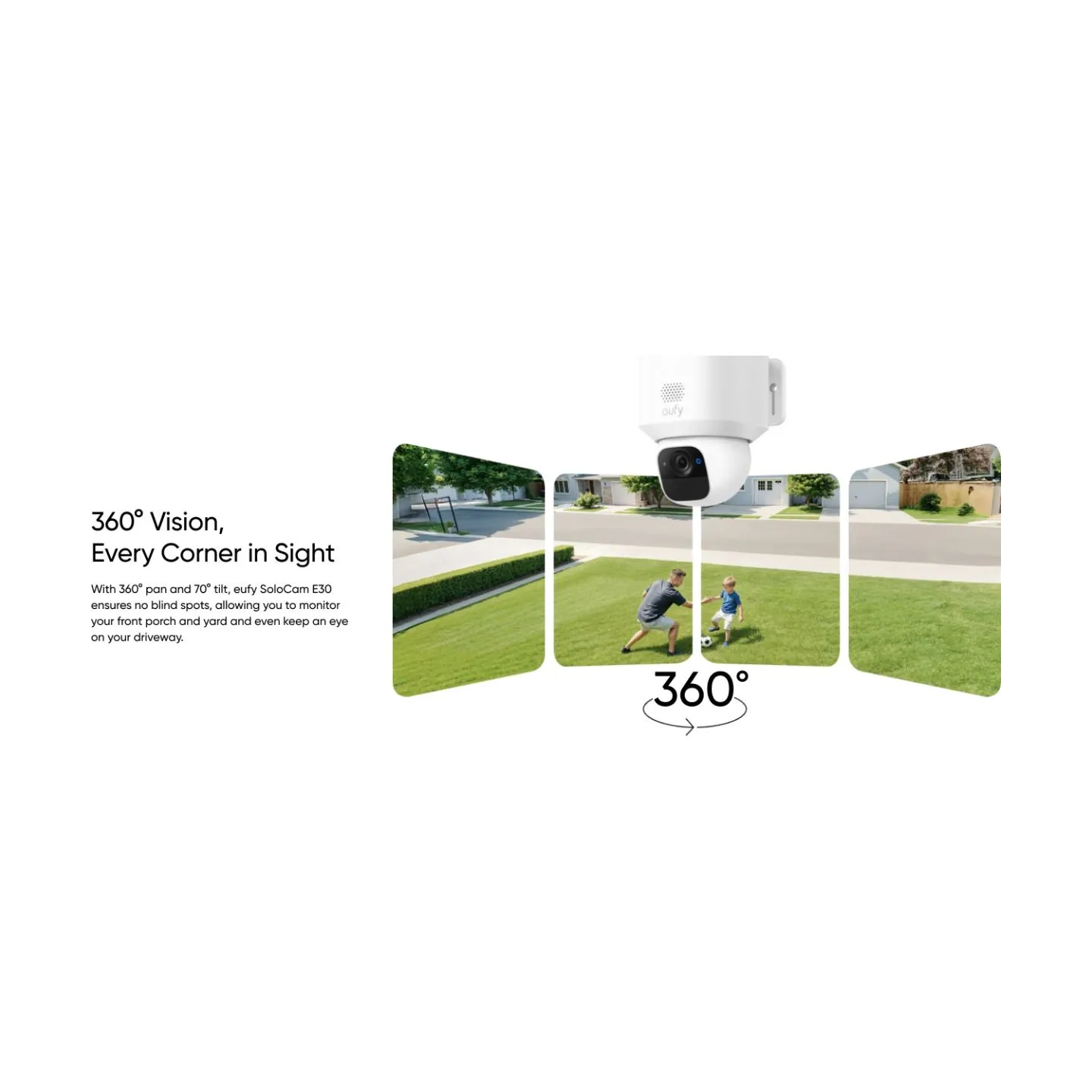 Anker Eufy | Security Camera with Solar Panel | SoloCam E30 | F/1.6 | IP65 | Micro SD, Max. 128GB