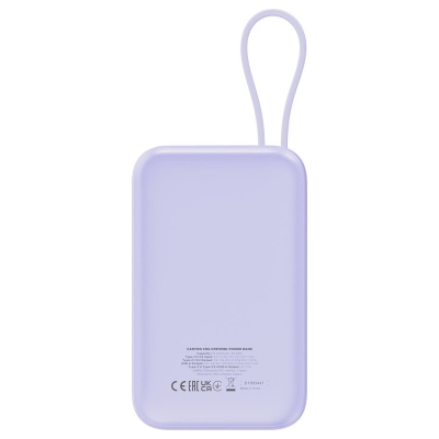 Canyon power bank OnPower 101 built-in cable 10000 mAh PD22.5W Purple