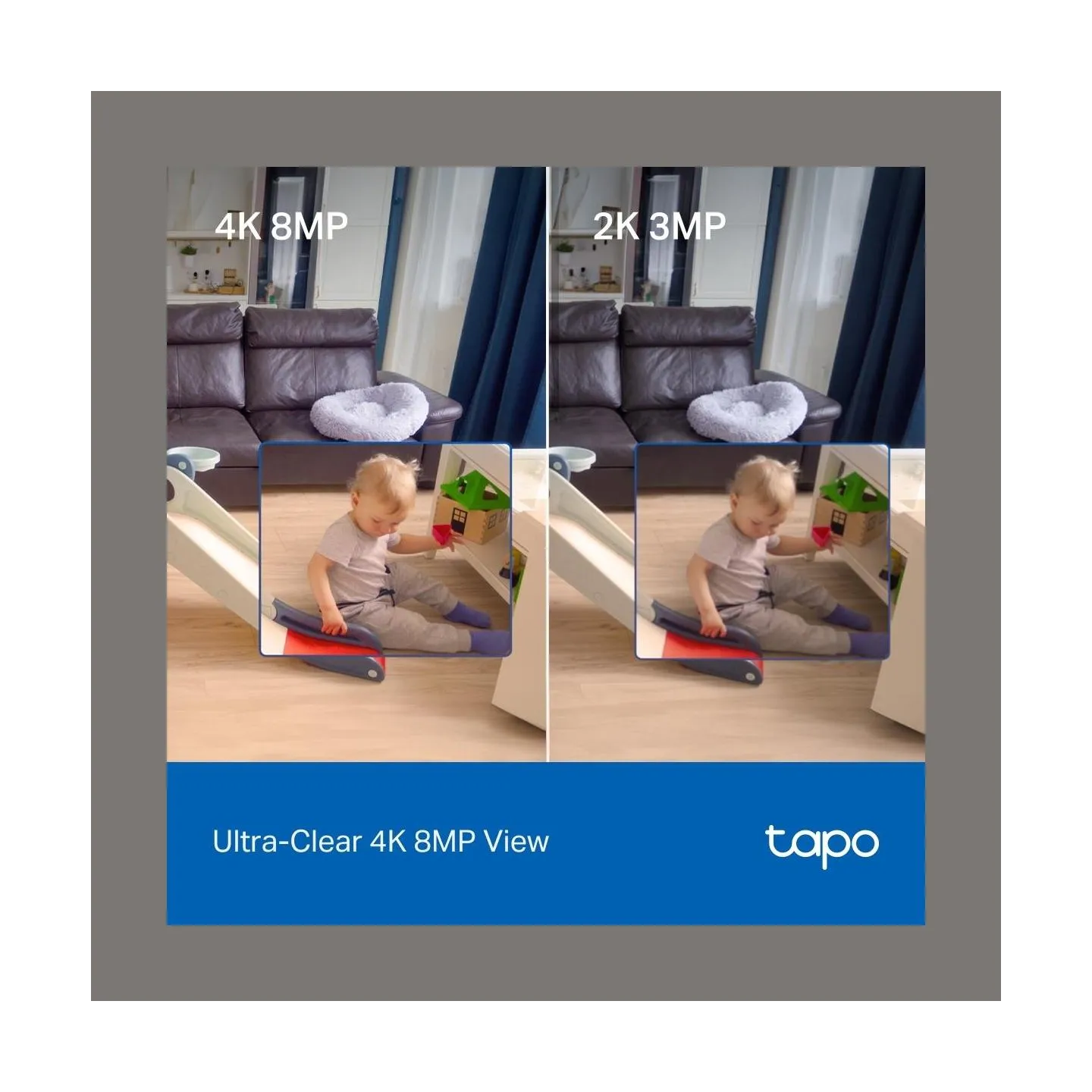 Tp-Link Pan/Tilt AI Home Security Wi-Fi Camera | Tapo C260 | Dome | 8 MP | 4.3mm/F1.6 | H.264 | Micro SD, Max. 512 GB