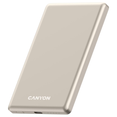 Canyon power bank OnPower 505 slim Magnetic 5000 mAh PD20W Beige