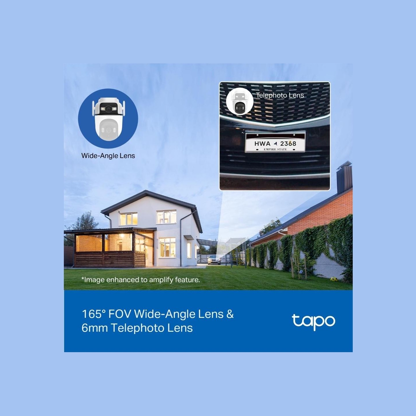 Tp-Link | Dual Lens Security Wi-Fi Camera | Tapo C545D | Dome | 3 MP | 6mm | IP66 | H.264 | MicroSD, up to 512 GB