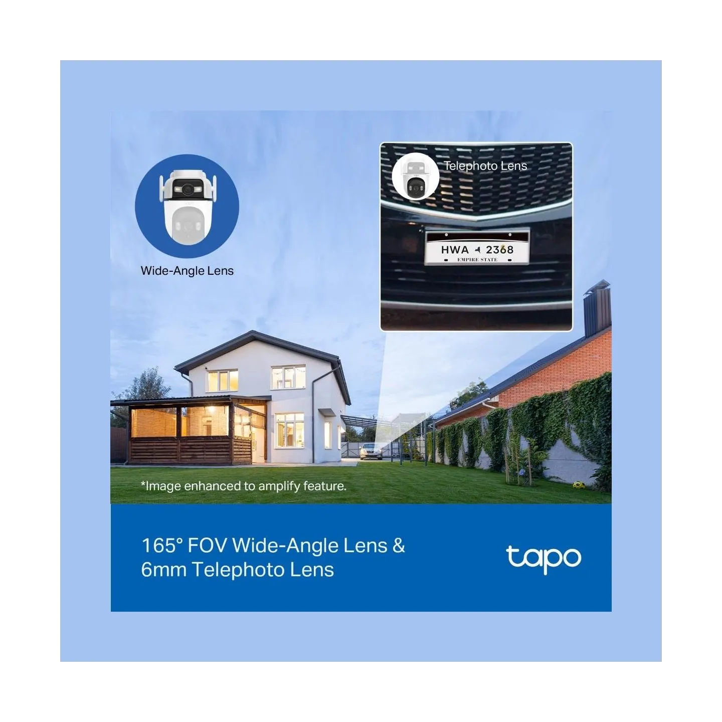 Tp-Link | Dual Lens Security Wi-Fi Camera | Tapo C545D | Dome | 3 MP | 6mm | IP66 | H.264 | MicroSD, up to 512 GB