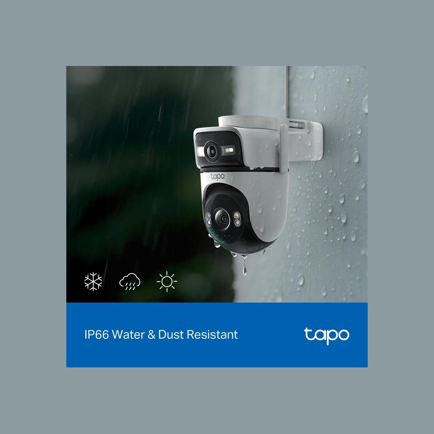 Tp-Link | Dual Lens Security Wi-Fi Camera | Tapo C545D | Dome | 3 MP | 6mm | IP66 | H.264 | MicroSD, up to 512 GB