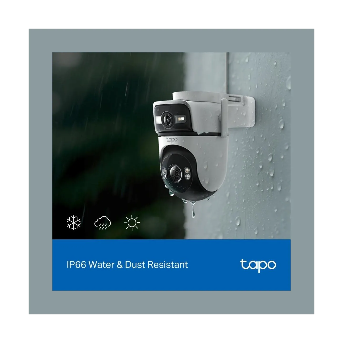 Tp-Link | Dual Lens Security Wi-Fi Camera | Tapo C545D | Dome | 3 MP | 6mm | IP66 | H.264 | MicroSD, up to 512 GB