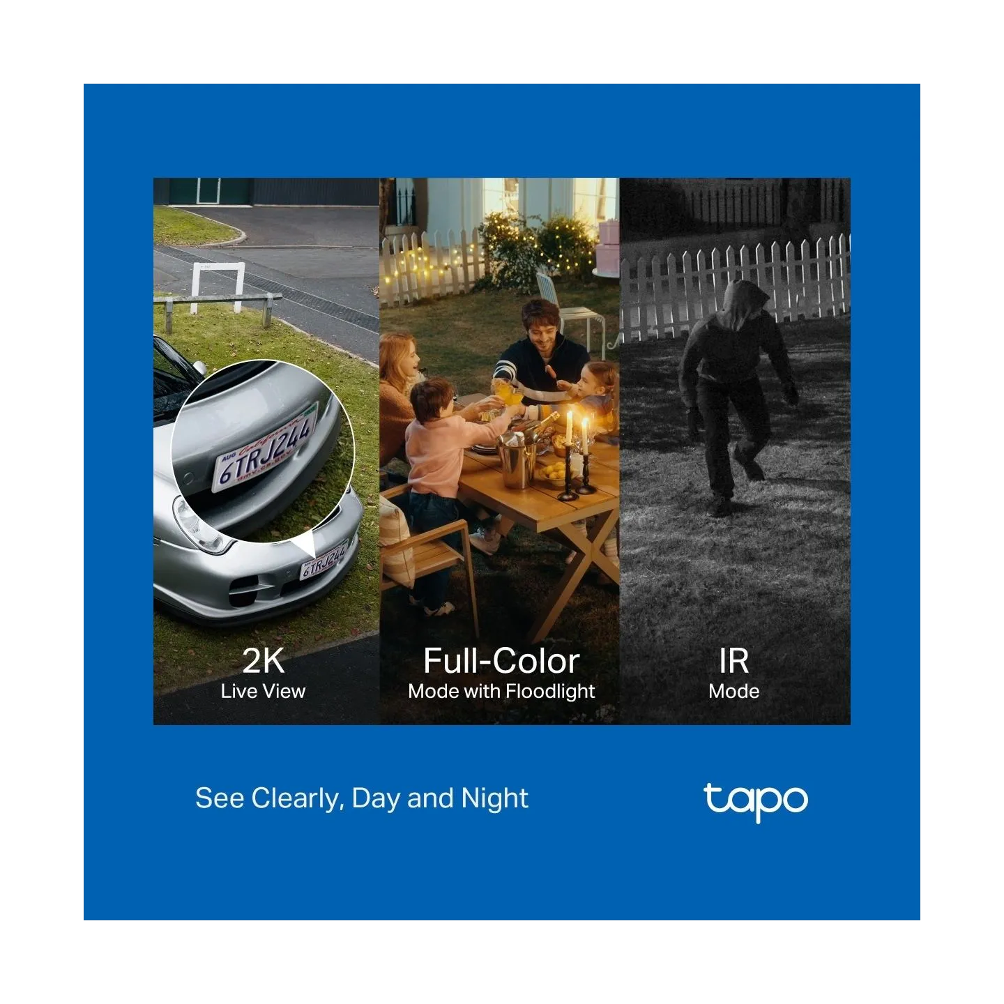 Tp-Link Tapo C710 | Pan/Tilt Security Floodlight Camera | 3 MP | F/2.0 | IP65 | H.264 | microSD up to 512 GB