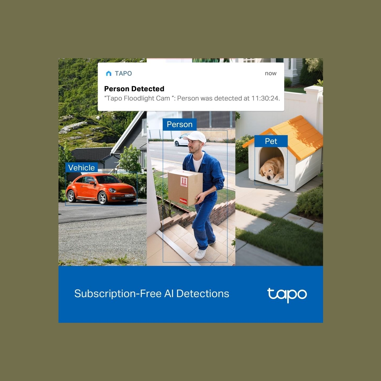 Tp-Link Tapo C710 | Pan/Tilt Security Floodlight Camera | 3 MP | F/2.0 | IP65 | H.264 | microSD up to 512 GB