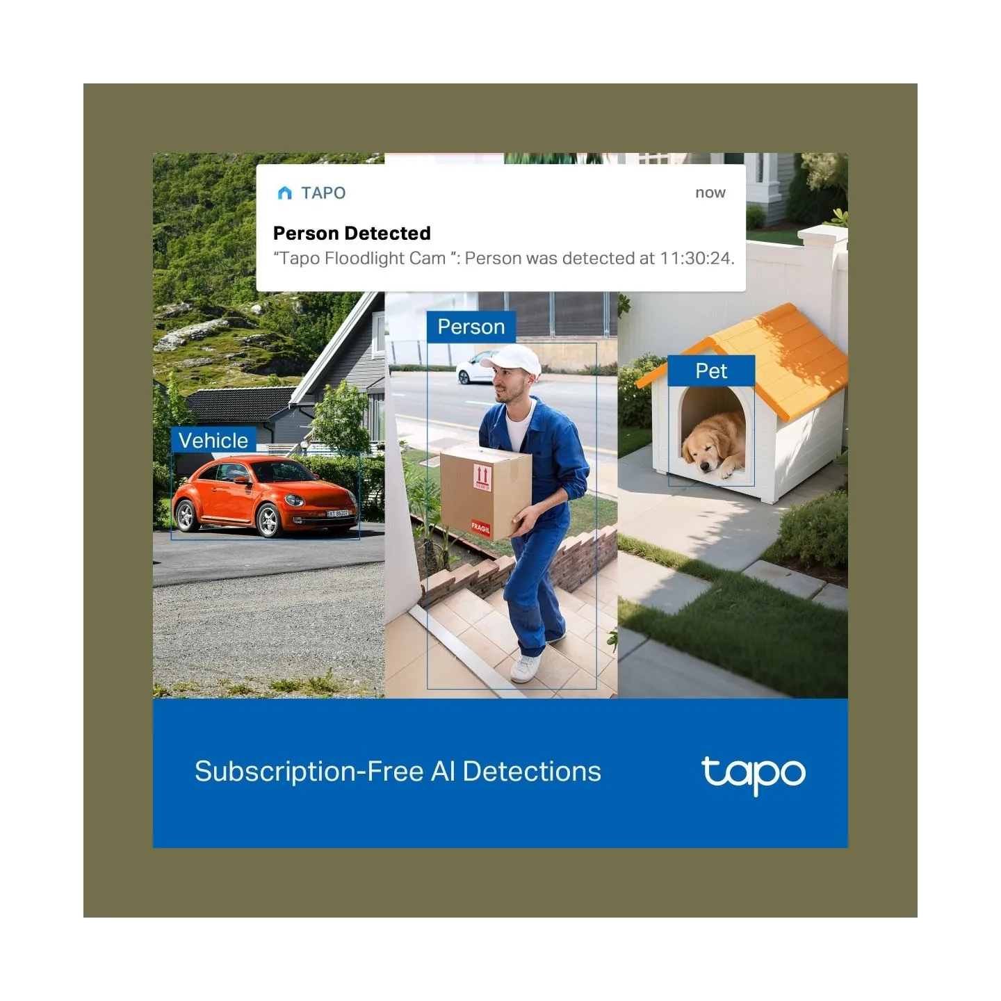 Tp-Link Tapo C710 | Pan/Tilt Security Floodlight Camera | 3 MP | F/2.0 | IP65 | H.264 | microSD up to 512 GB
