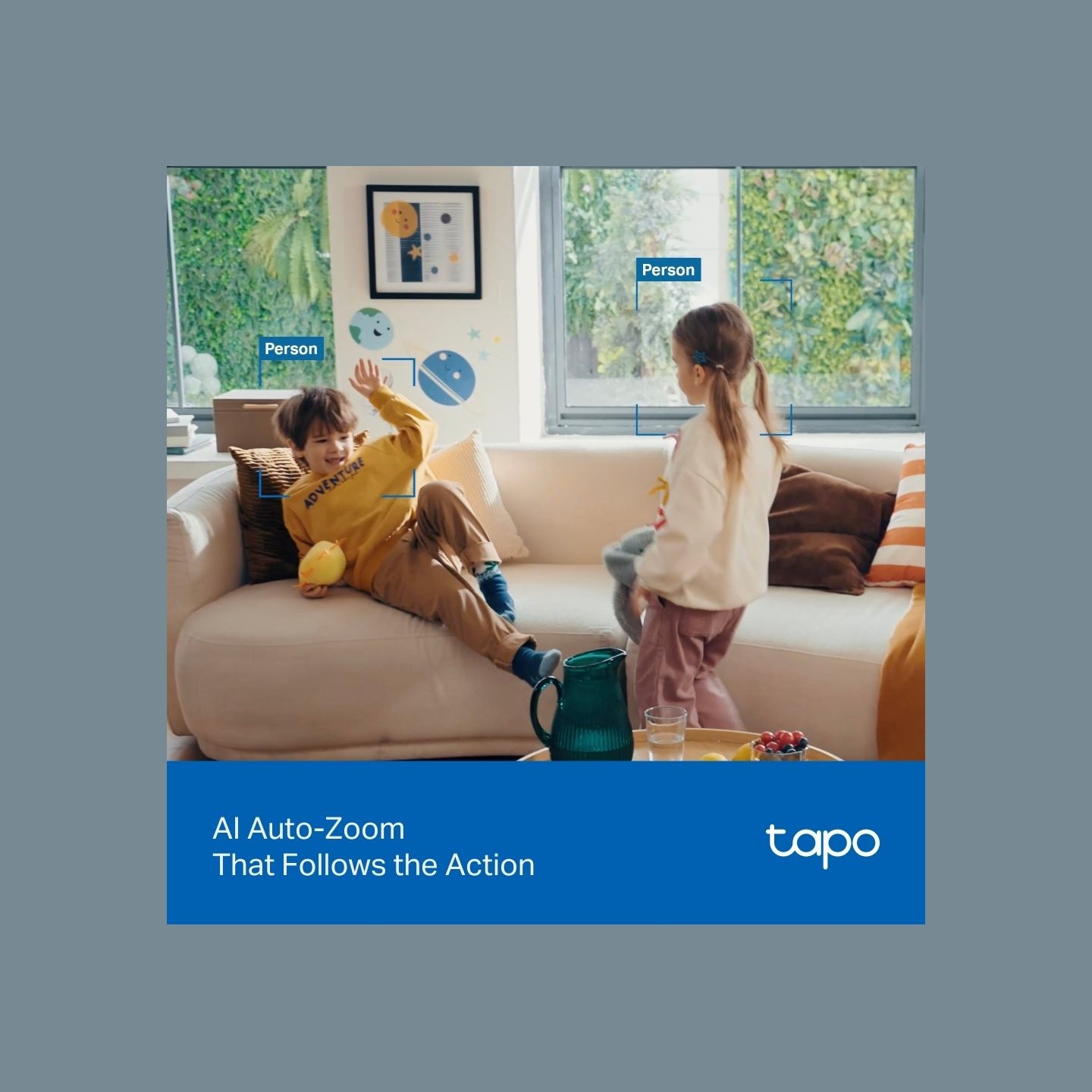 Tp-Link Tapo C250 | Pan/Tilt AI Home Security Wi-Fi Camera | PTZ | 8 MP | 4mm/F1.6 | H.265 | MicroSD Card up to 512 GB
