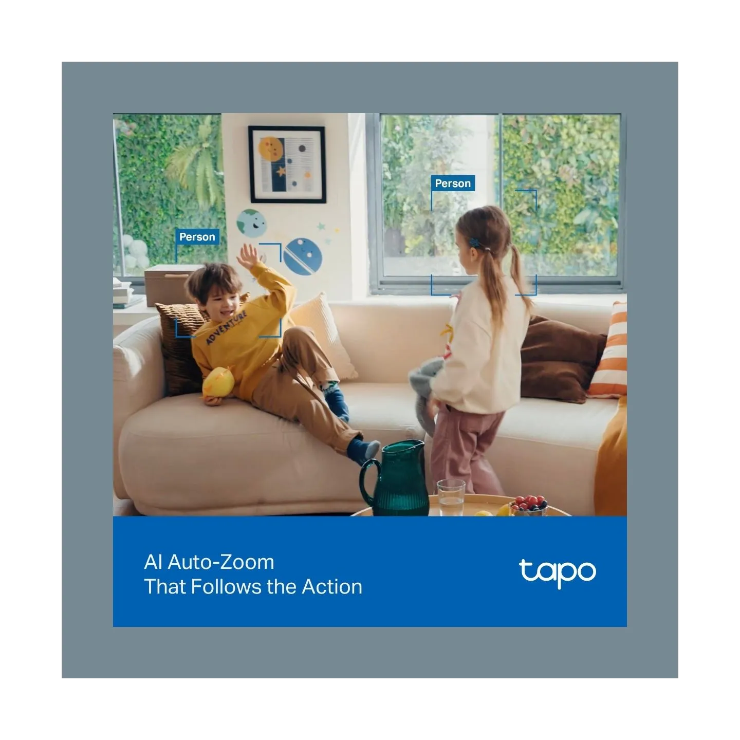 Tp-Link Tapo C250 | Pan/Tilt AI Home Security Wi-Fi Camera | PTZ | 8 MP | 4mm/F1.6 | H.265 | MicroSD Card up to 512 GB
