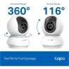 Tp-Link Tapo C250 | Pan/Tilt AI Home Security Wi-Fi Camera | PTZ | 8 MP | 4mm/F1.6 | H.265 | MicroSD Card up to 512 GB