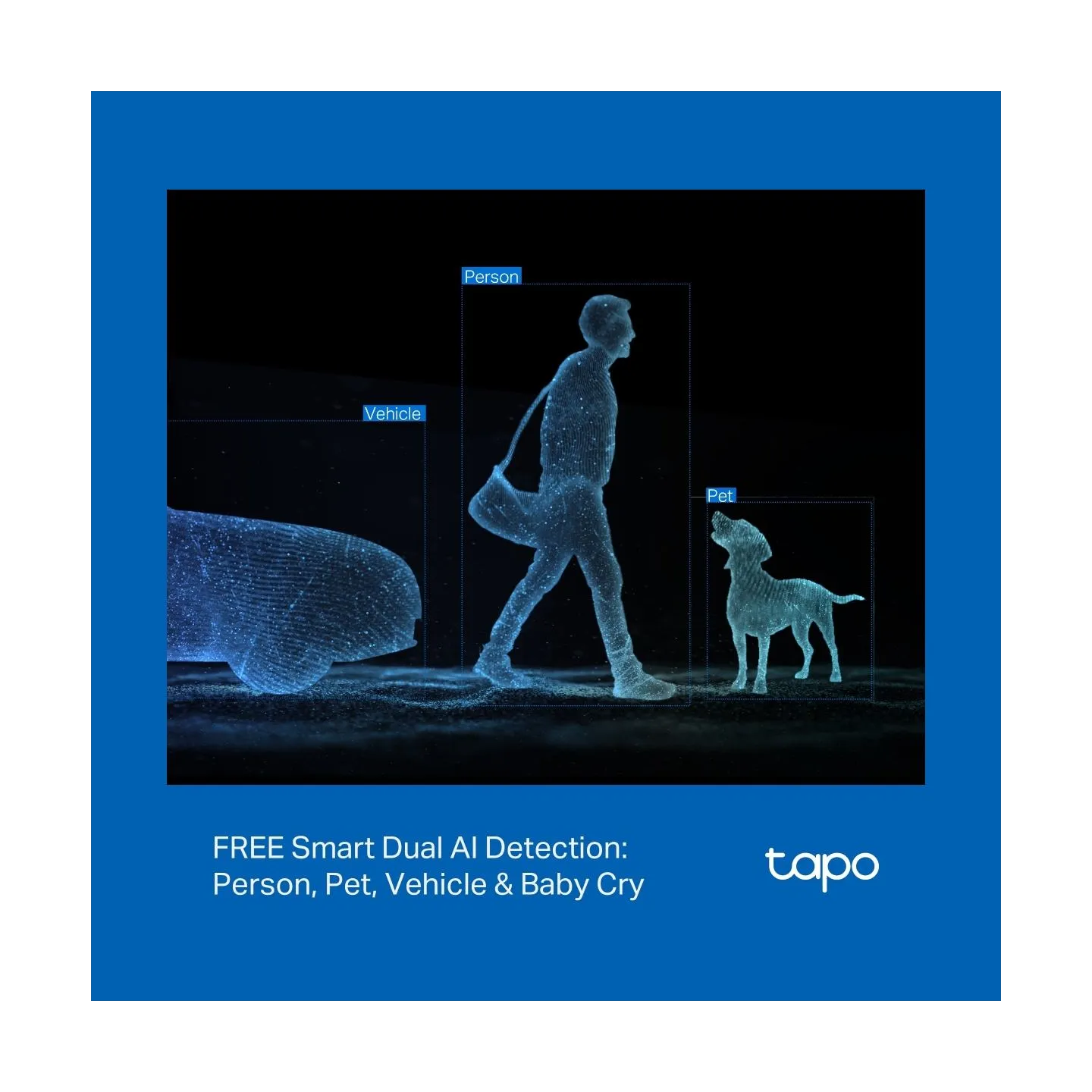 Tp-Link Tapo C245D | Dual Lens Pan/Tilt Security Camera | Dome | 3 MP | 3.1mm/F1.6 | MicroSD Card up to 512 GB