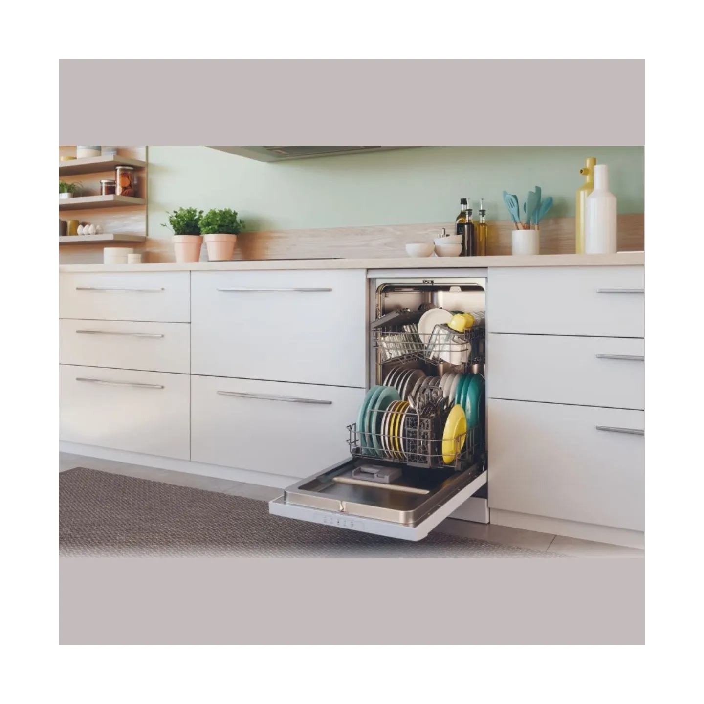Candy Dishwasher | CDPH 2L1049W-01 | Free standing | Width 45 cm | Number of place settings 10 | Number of programs 5 | Energy e