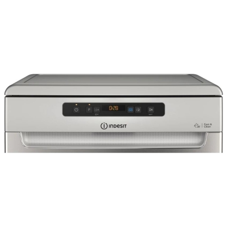 Indesit Dishwasher | D2F HD624 AS | Free standing | Width 60 cm | Number of place settings 14 | Number of programs 9 | Energy ef