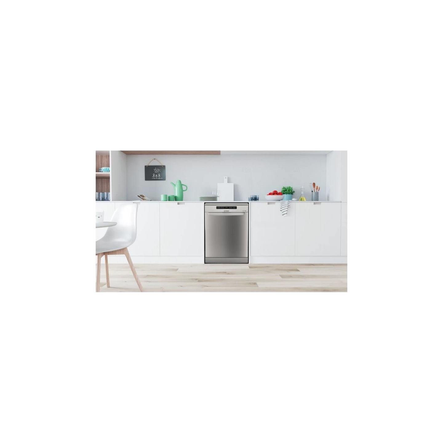 Indesit Dishwasher | D2F HD624 AS | Free standing | Width 60 cm | Number of place settings 14 | Number of programs 9 | Energy ef