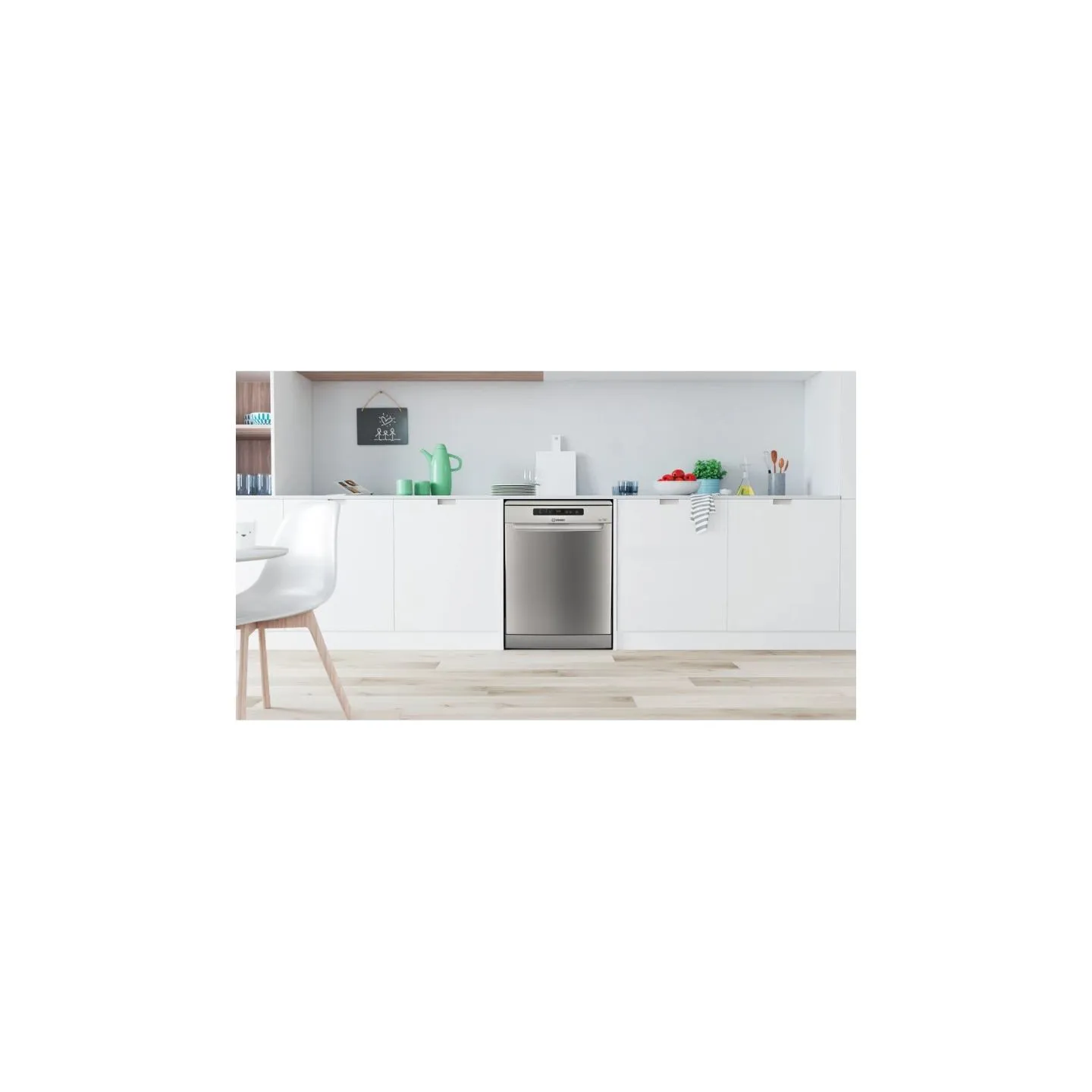 Indesit Dishwasher | D2F HD624 AS | Free standing | Width 60 cm | Number of place settings 14 | Number of programs 9 | Energy ef