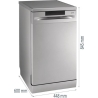 Gorenje Dishwasher | GS520E15S | Free standing | Width 45 cm | Number of place settings 9 | Number of programs 5 | Energy effici