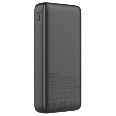Canyon Power Bank PB-240, 25000mAh PD140W display power bank,Size160.0x82x27 mm Weight 508+-10g, Dark Grey