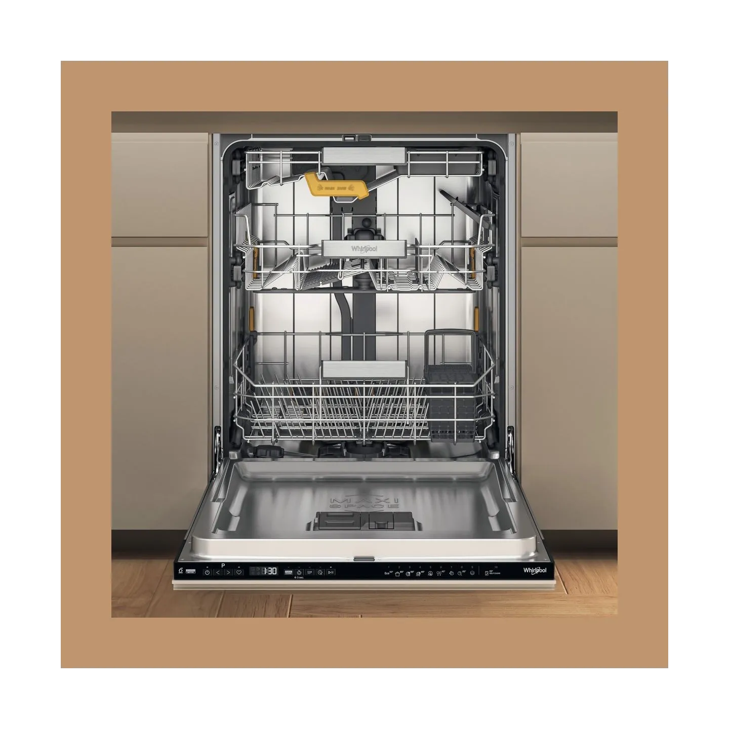 Whirlpool W8I HP42 L | Built-in | Width 60 cm | Number of place settings 14 | Number of programs 10 | Energy efficiency class C 