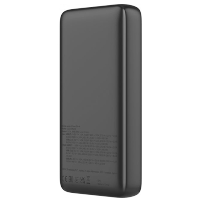 Canyon Power Bank PB-240, 25000mAh PD140W display power bank,Size160.0x82x27 mm Weight 508+-10g, Dark Grey
