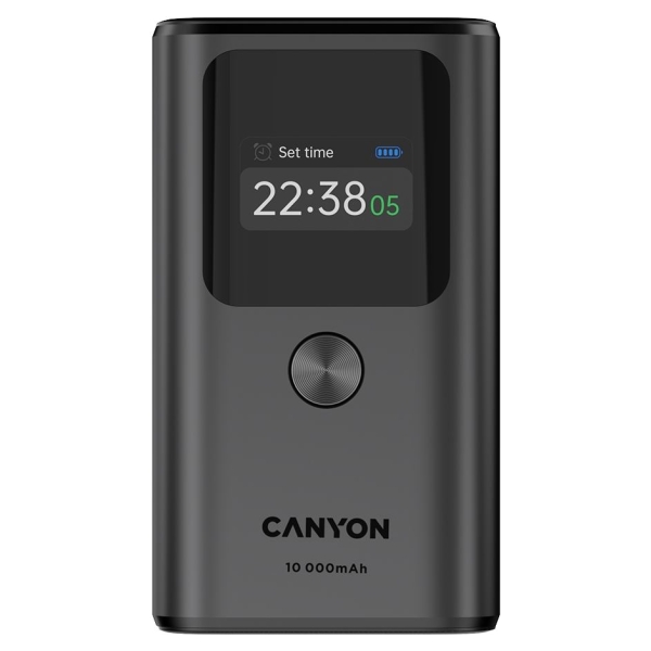 Canyon power bank OnPower 130 TFT 10000 mAh PD30W Dark Grey