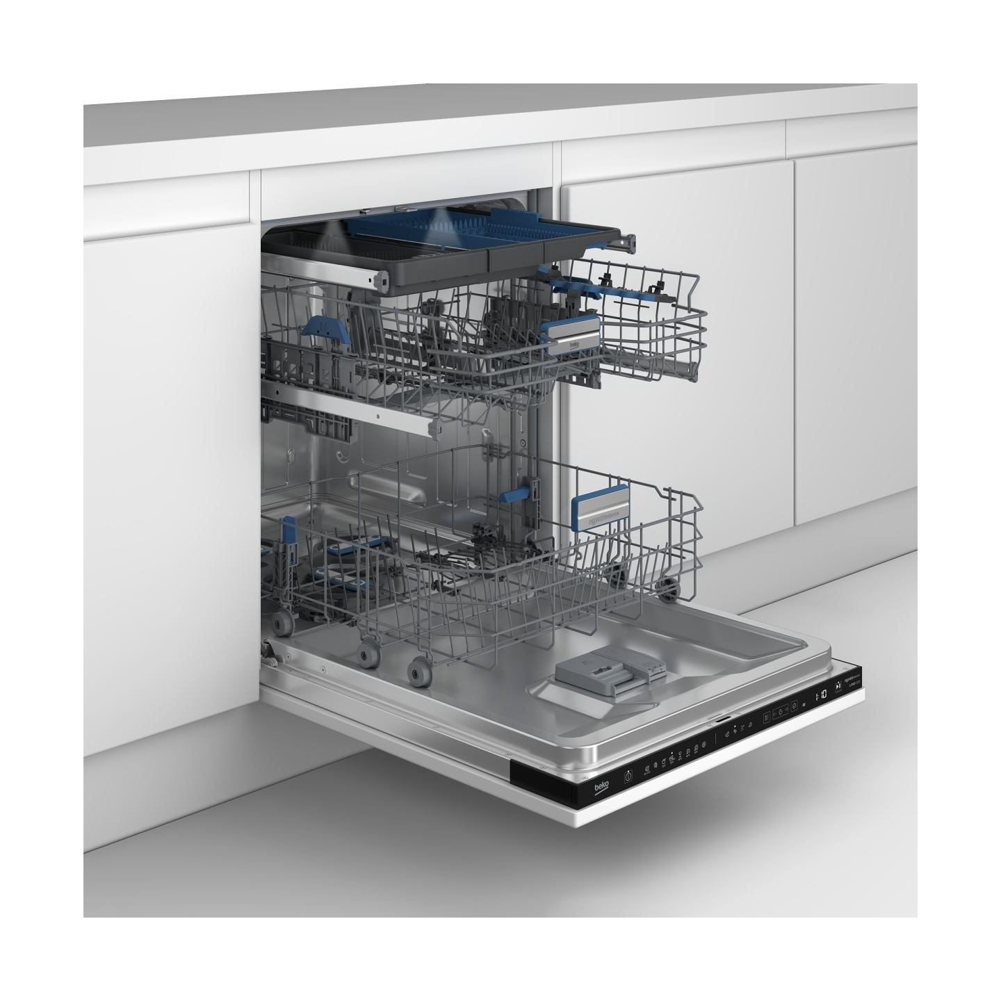 Beko Dishwasher | BDIN38542P | Built-in | Width 60 cm | Number of place settings 15 | Number of programs 8 | Energy efficiency c