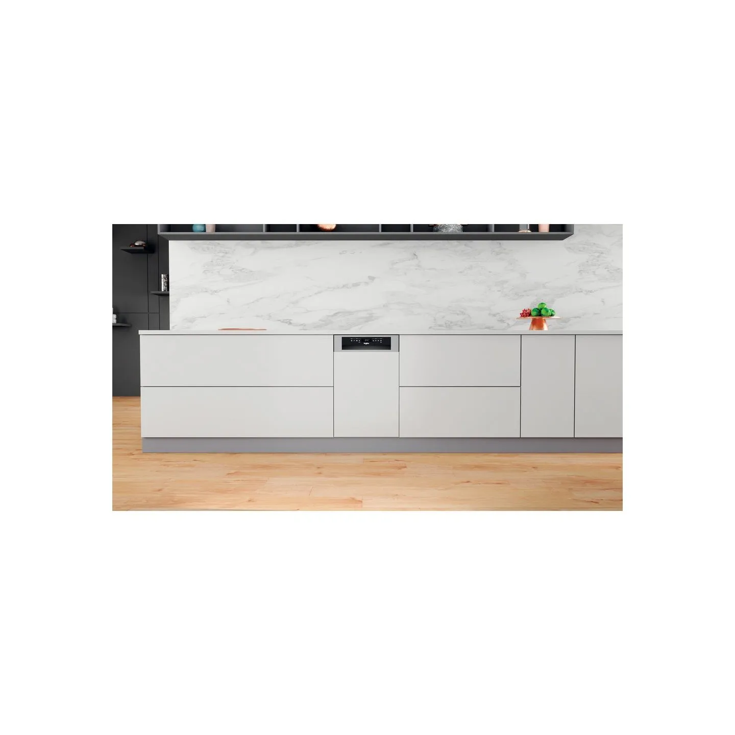 Whirlpool Dishwasher | WSBO 3O34 PF X | Built-in | Width 45 cm | Number of place settings 10 | Number of programs 8 | Energy eff
