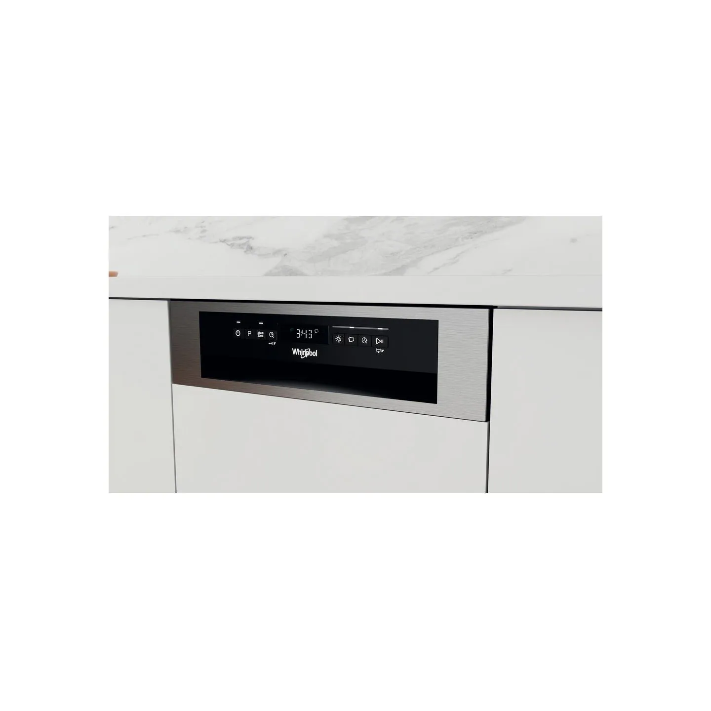 Whirlpool Dishwasher | WSBO 3O34 PF X | Built-in | Width 45 cm | Number of place settings 10 | Number of programs 8 | Energy eff