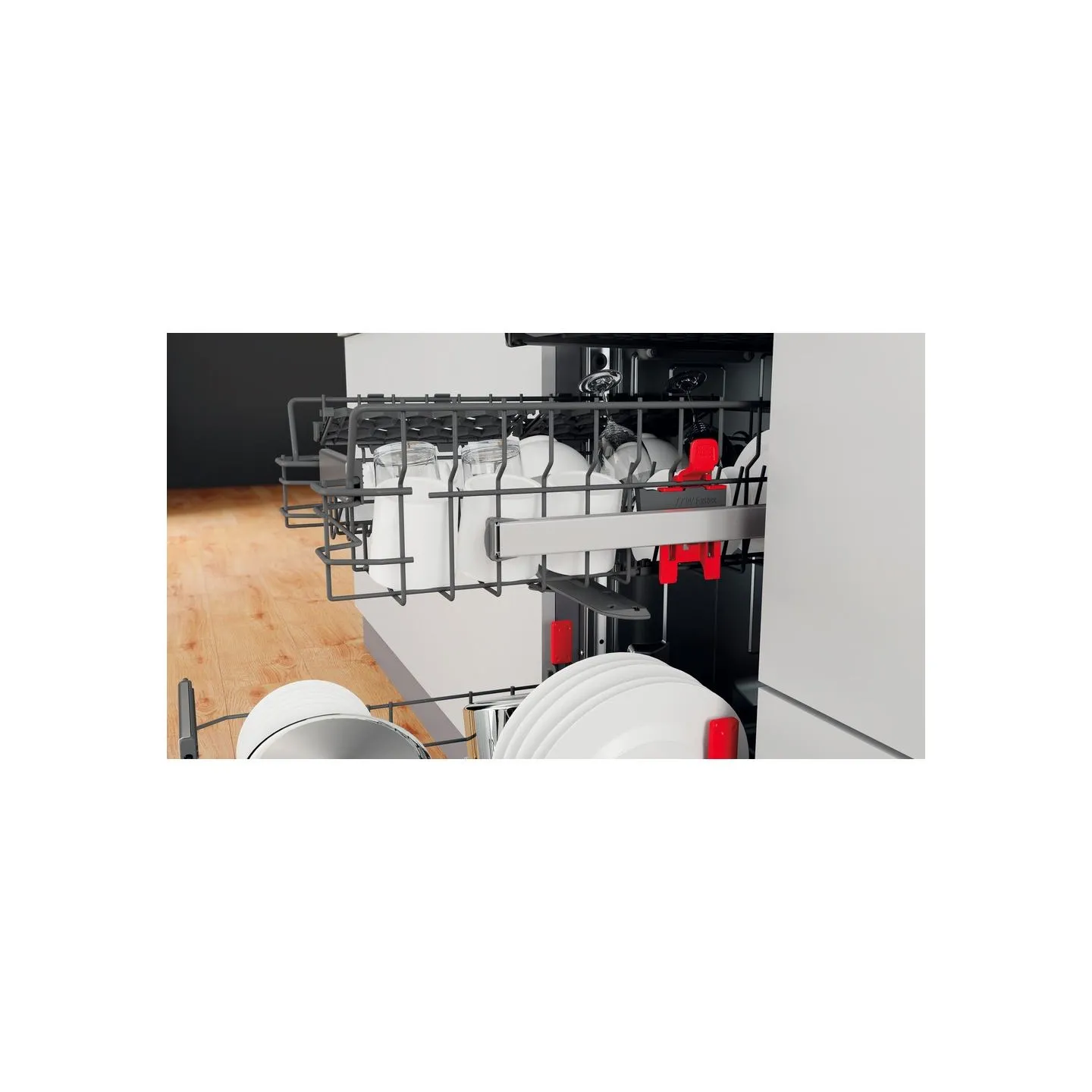 Whirlpool Dishwasher | WSBO 3O34 PF X | Built-in | Width 45 cm | Number of place settings 10 | Number of programs 8 | Energy eff