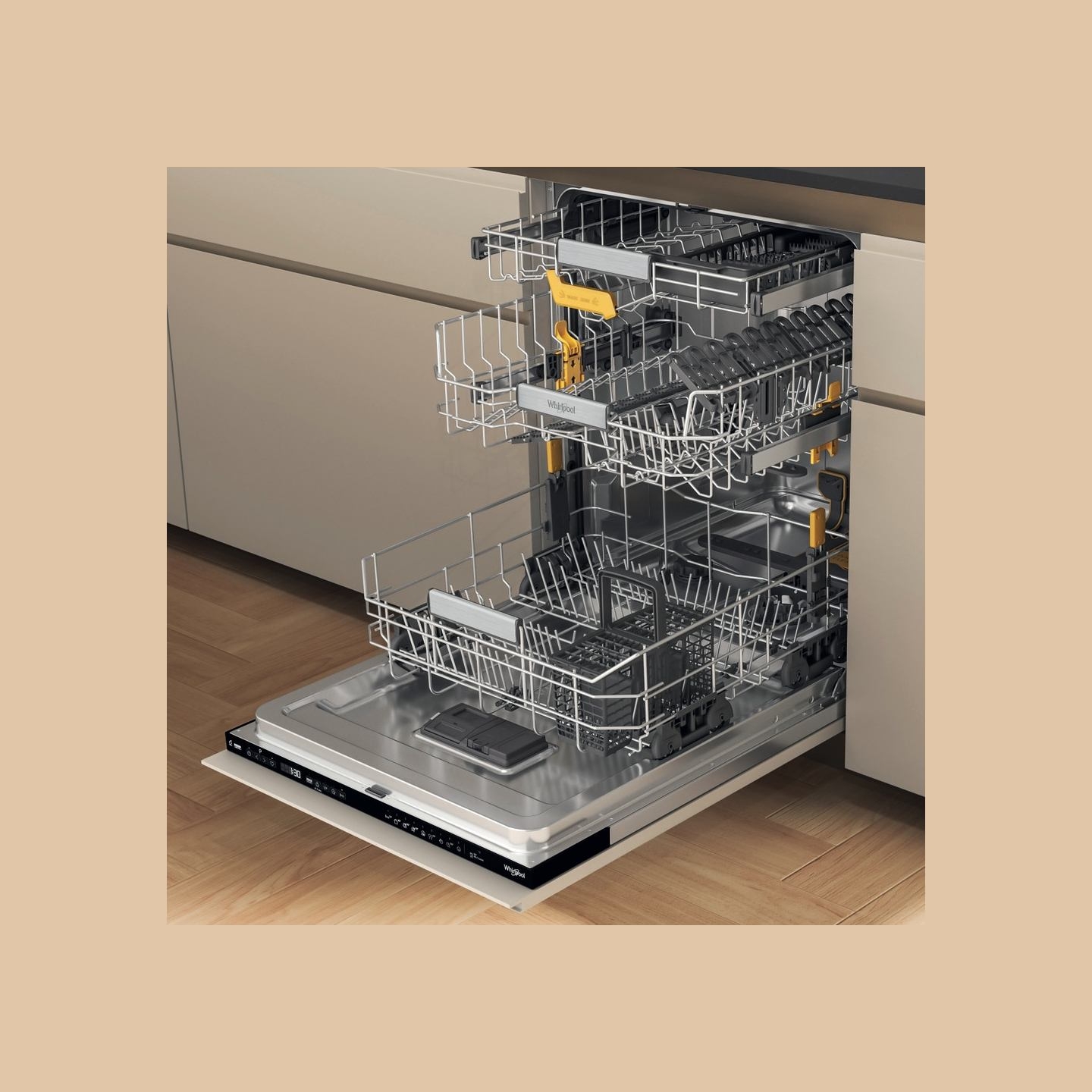 Whirlpool Dishwasher | WH8IC15B4M6LHC0 | Built-in | Width 60 cm | Number of place settings 15 | Energy efficiency class C | Disp