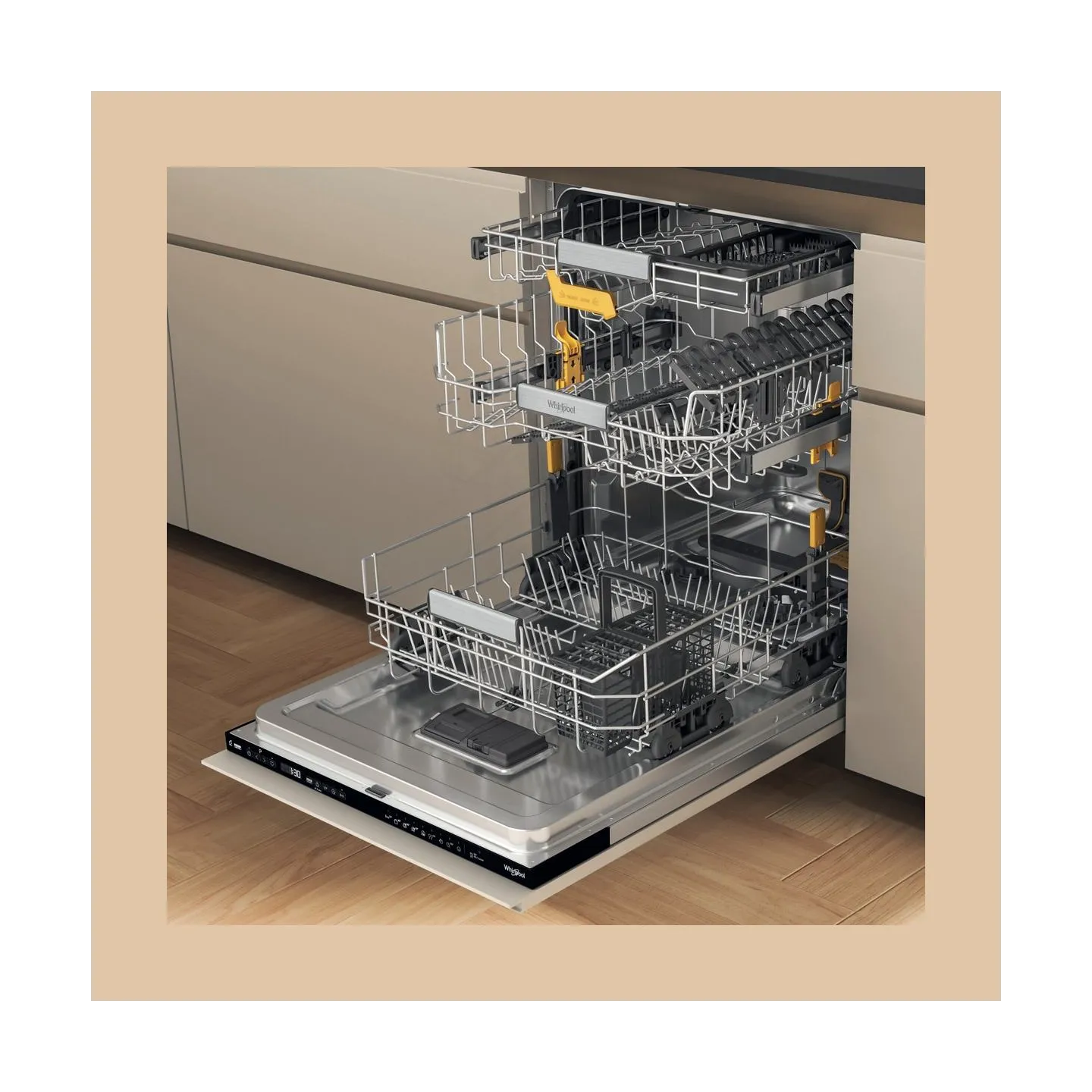 Whirlpool Dishwasher | WH8IC15B4M6LHC0 | Built-in | Width 60 cm | Number of place settings 15 | Energy efficiency class C | Disp