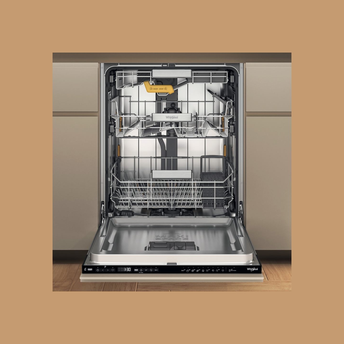 Whirlpool Dishwasher | WH8IC15B4M6LHC0 | Built-in | Width 60 cm | Number of place settings 15 | Energy efficiency class C | Disp