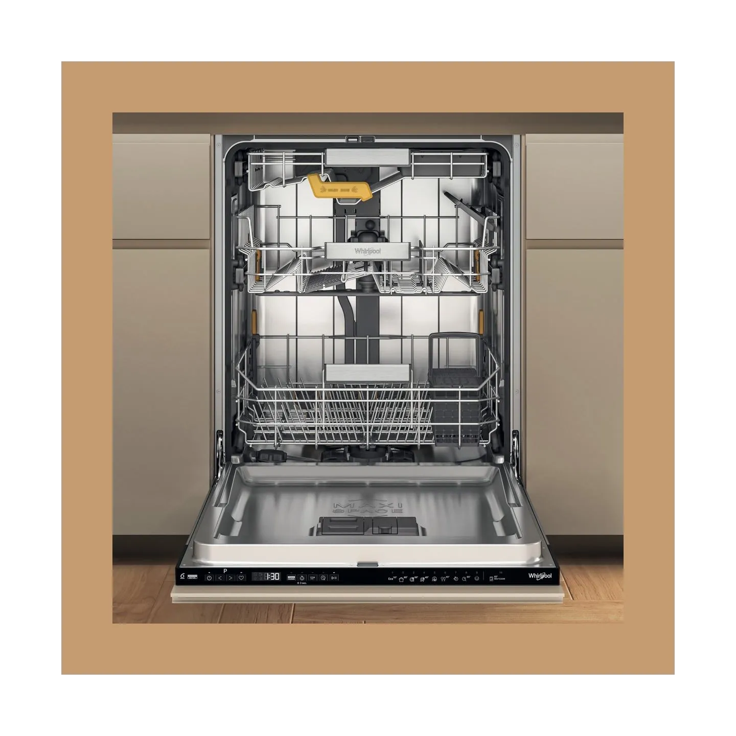 Whirlpool Dishwasher | WH8IC15B4M6LHC0 | Built-in | Width 60 cm | Number of place settings 15 | Energy efficiency class C | Disp