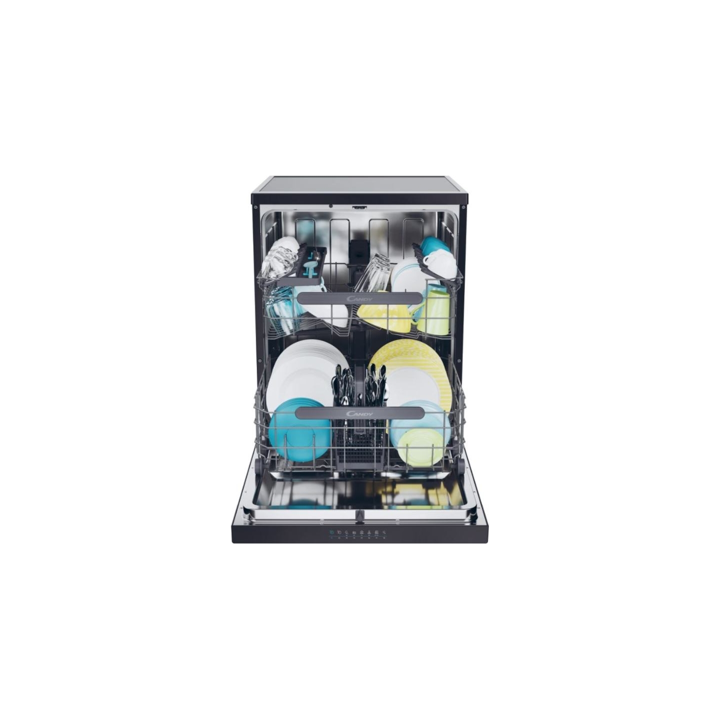 Candy Dishwasher | CF 5C6F0B | Free standing | Width 59.7 cm | Number of place settings 15 | Number of programs 8 | Energy effic