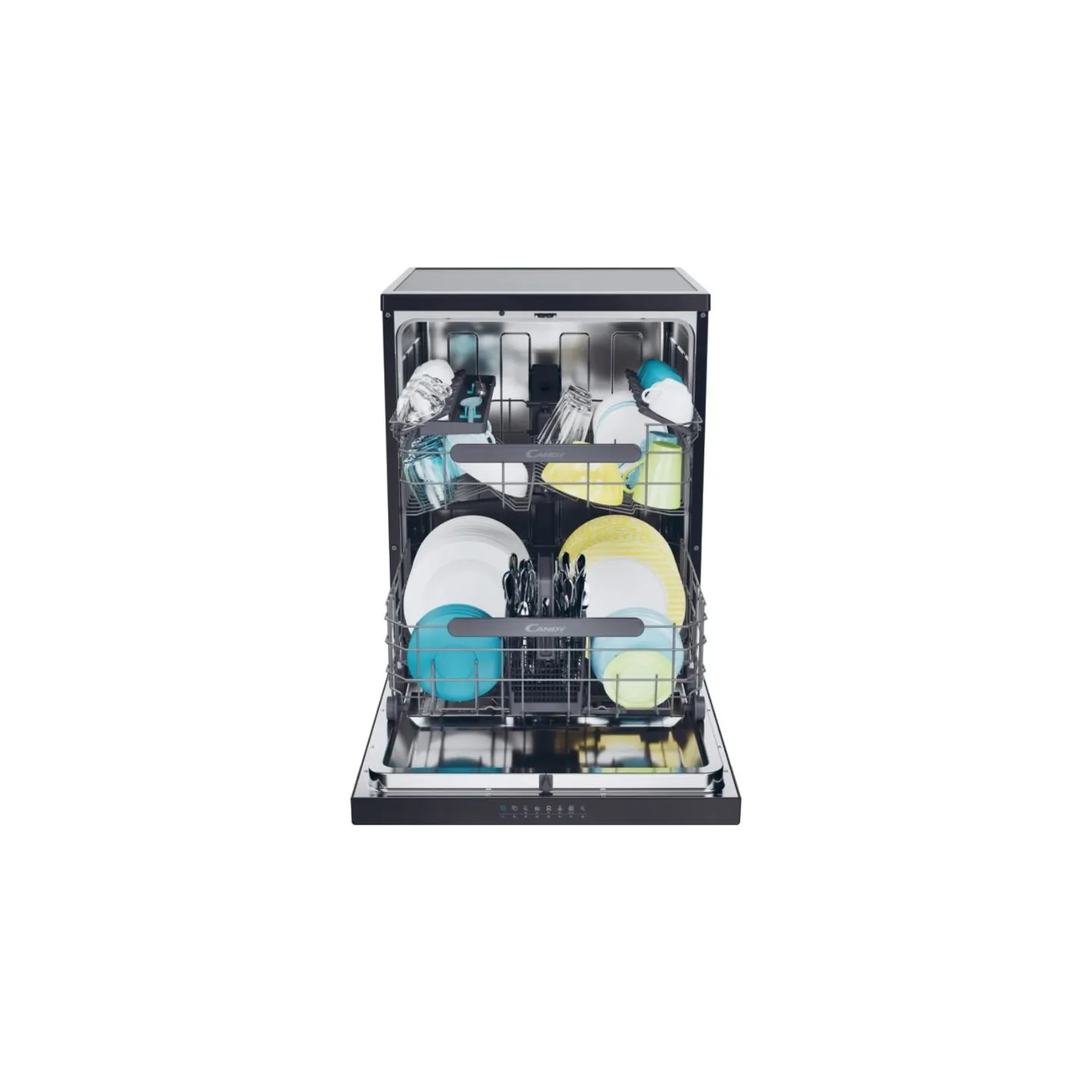 Candy Dishwasher | CF 5C6F0B | Free standing | Width 59.7 cm | Number of place settings 15 | Number of programs 8 | Energy effic