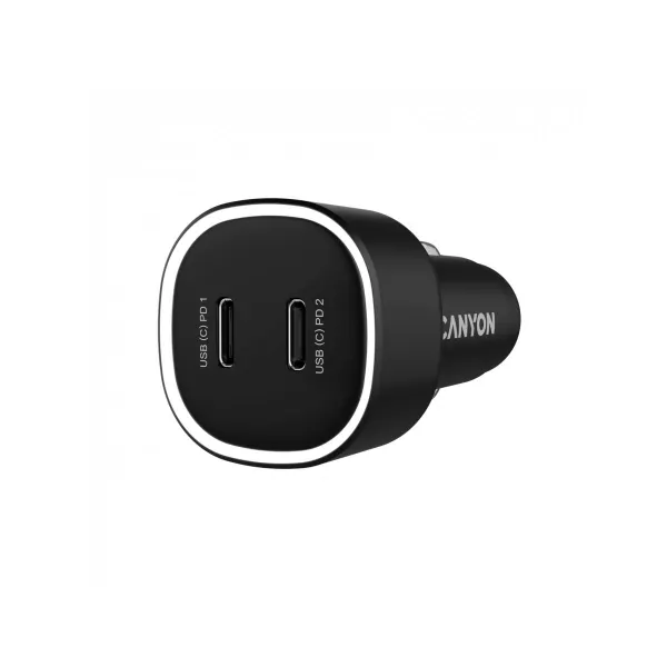 Canyon car charger OnDrive 60 PD 60W 2xUSB-C Black