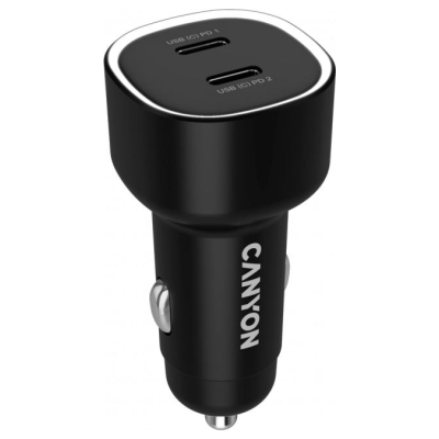 Canyon car charger OnDrive 60 PD 60W 2xUSB-C Black