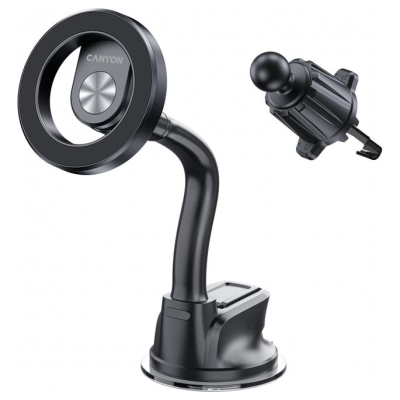 Canyon Magnetic car holder OnGrip 12 suction + air vent Black