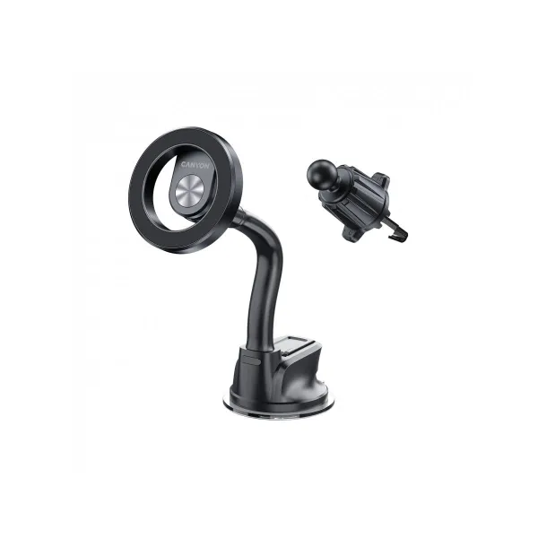 Canyon Magnetic car holder OnGrip 12 suction + air vent Black