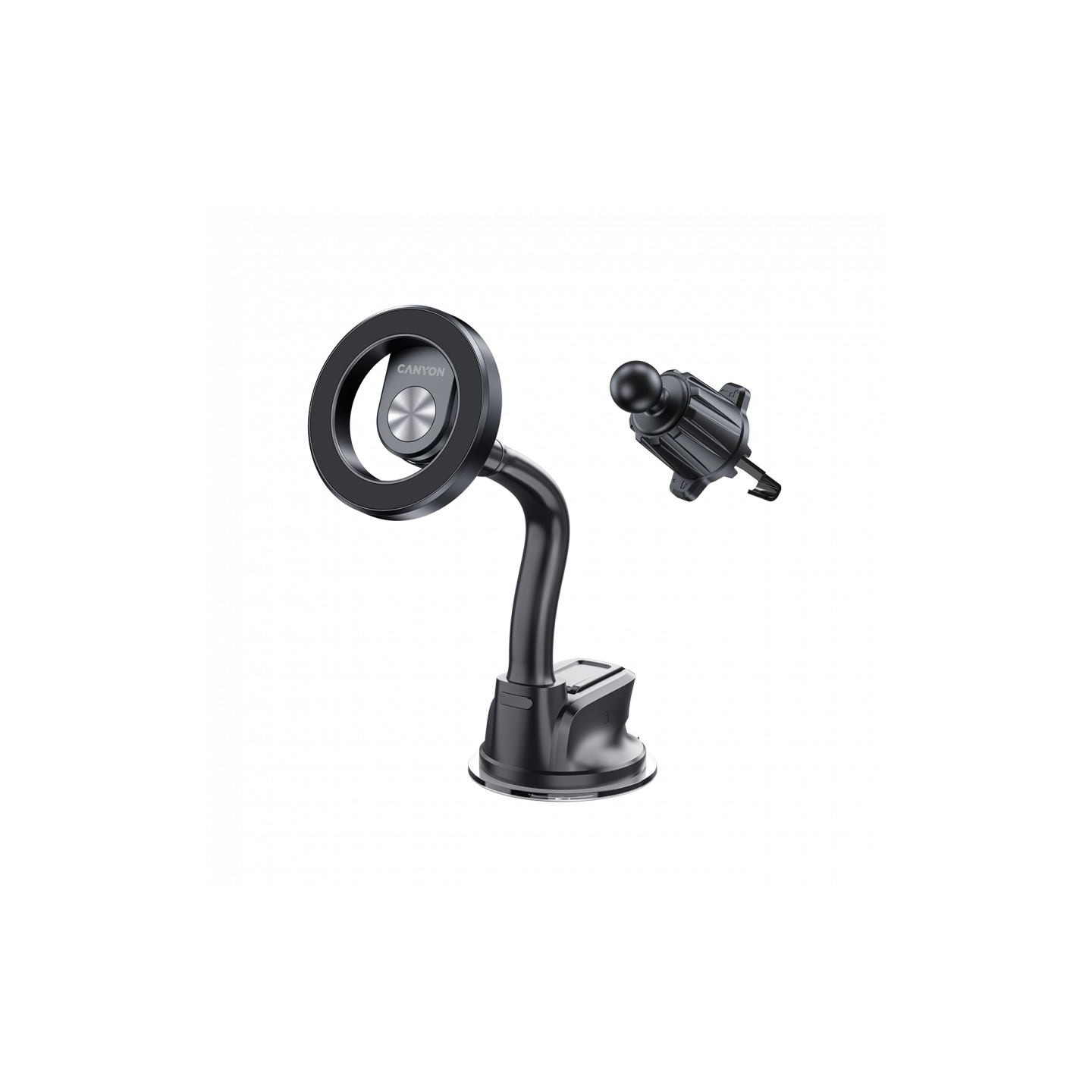 Canyon Magnetic car holder OnGrip 12 suction + air vent Black