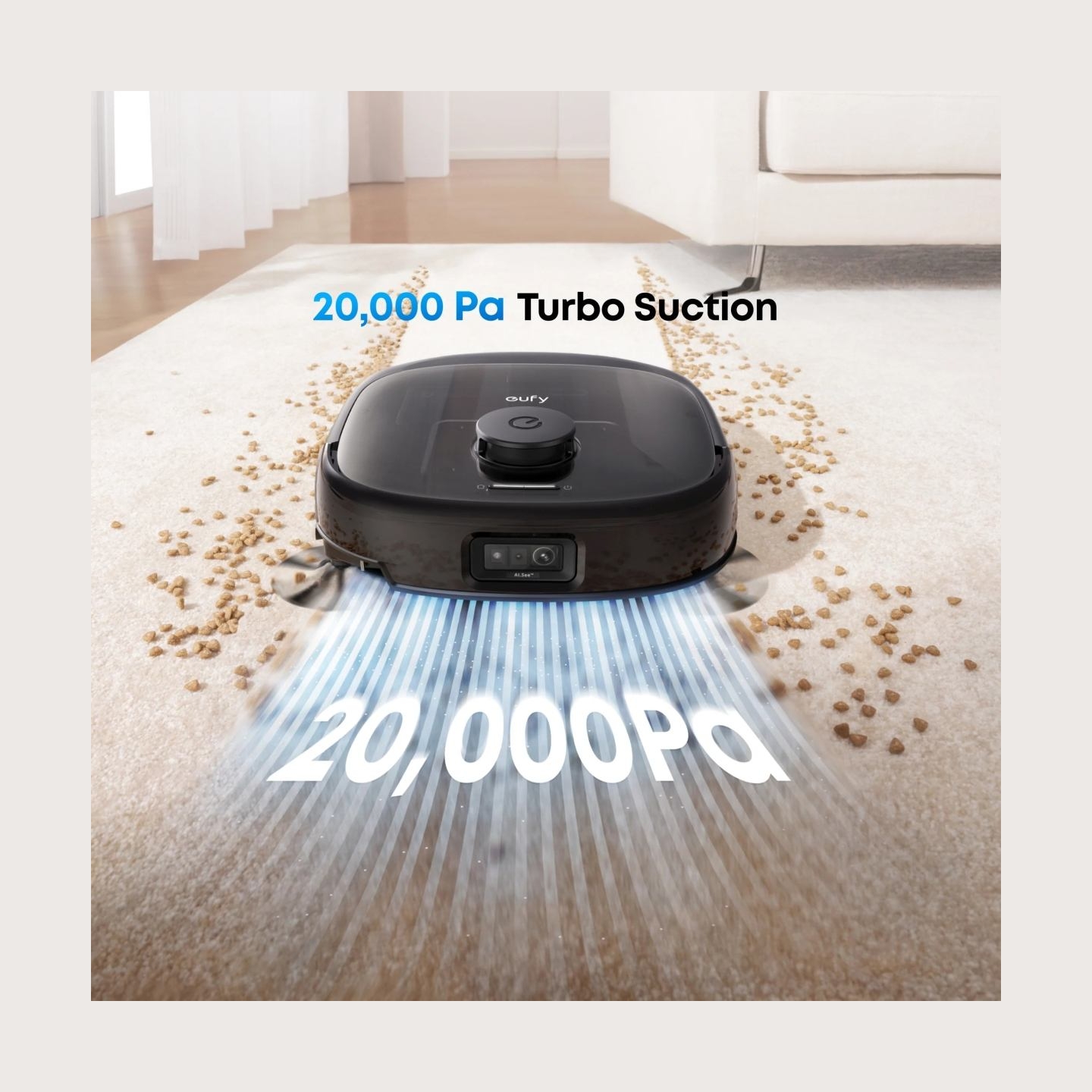 Anker Eufy Robot Vacuum Cleaner | Omni E25 | Wet&Dry | Operating time (max) 180 min | Dust capacity 3 L | 20000 Pa | Black