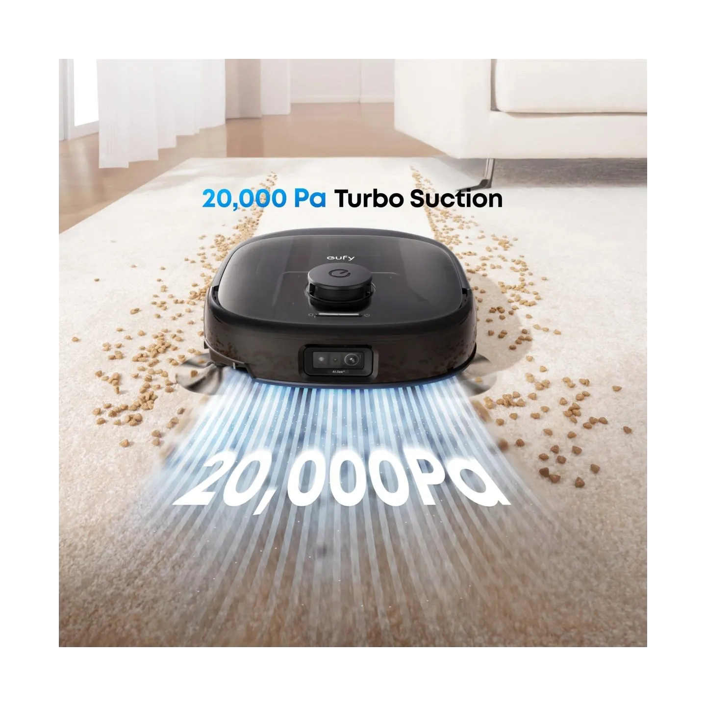 Anker Eufy Robot Vacuum Cleaner | Omni E25 | Wet&Dry | Operating time (max) 180 min | Dust capacity 3 L | 20000 Pa | Black