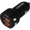 Canyon car charger C-04 2.4A/2USB-A Black