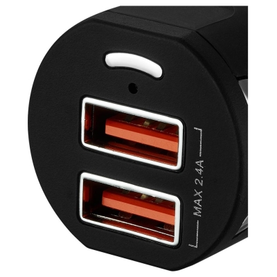 Canyon car charger C-04 2.4A/2USB-A Black