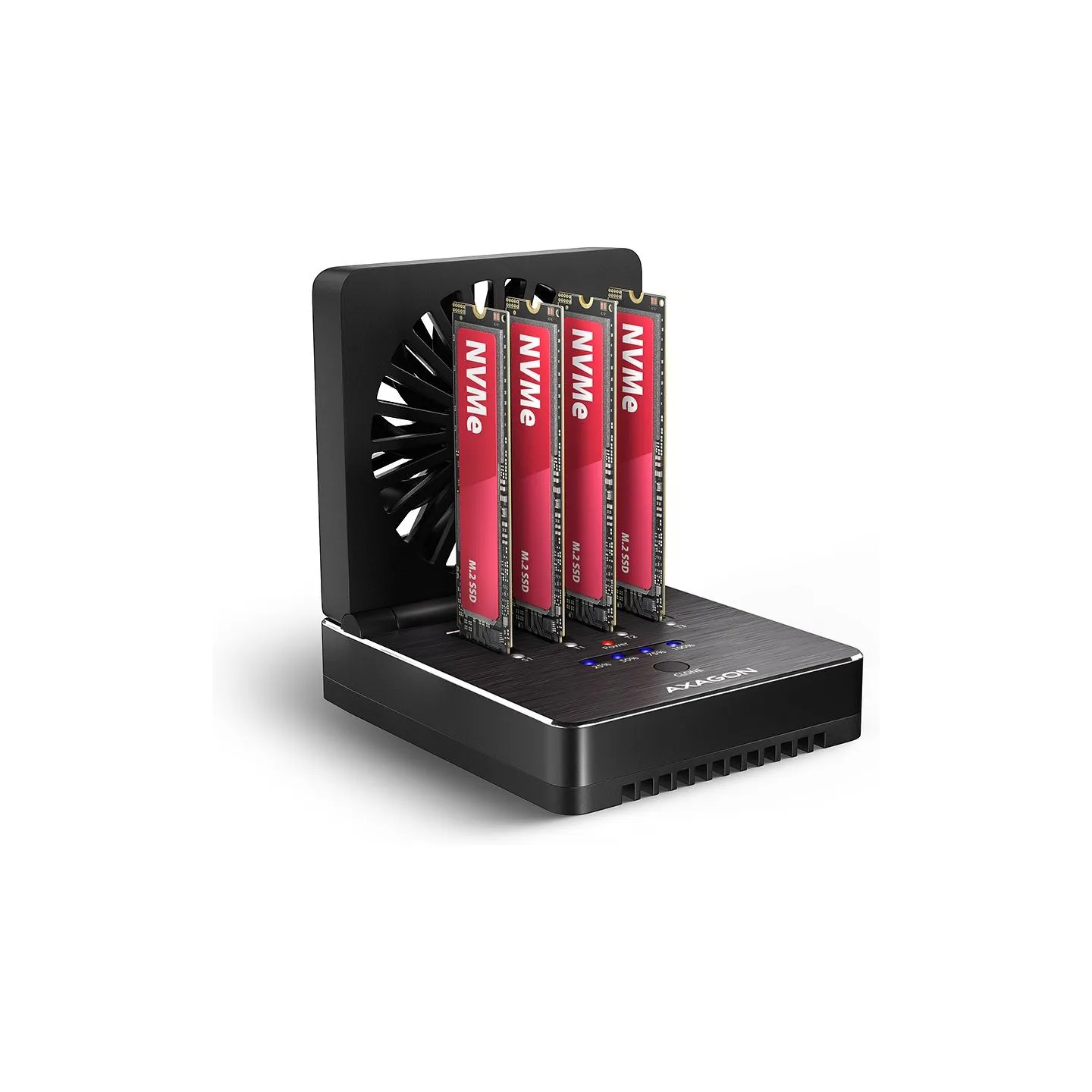 Axagon ADSA-M2C44 USB-C 4xNVMe M.2 40Gbps cooler