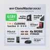 Axagon ADSA-M2C44 USB4 docking station for 4x M.2 NVMe SSDs with disk cloning function without a PC